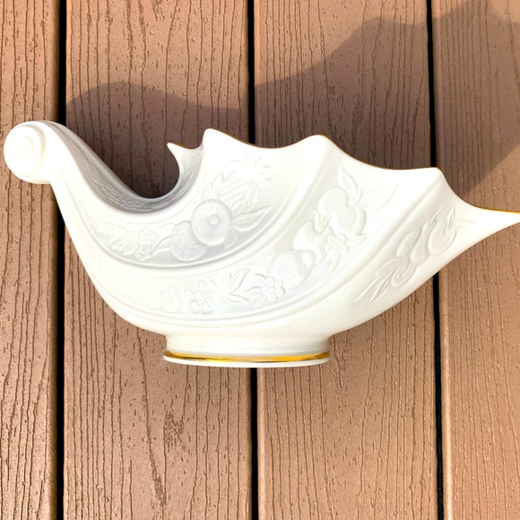 VINTAGE LENOX FRUITS OF LIFE CORNUCOPIA PORCELAIN BRAND NEW DATED 1989 - Picture 3 of 6